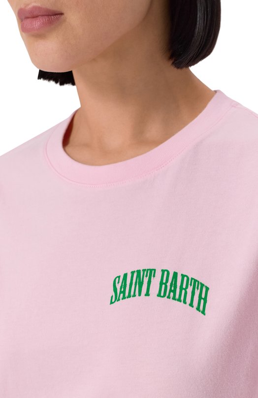 Хлопковая футболка MC2 Saint Barth STBW EMILIE/06820H Розовый  STBW EMILIE/06820H Фото 5