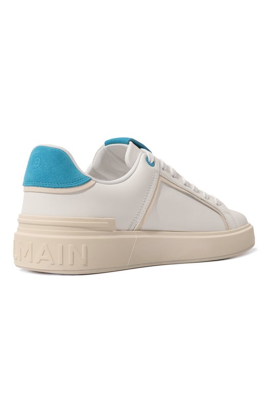 Кожаные кеды B-Court Balmain BM1VI321LTRC Белый  BM1VI321LTRC Фото 5