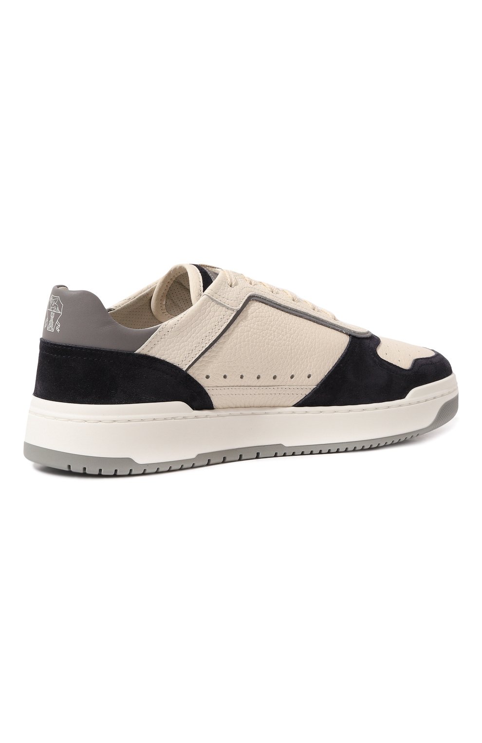 Кожаные кеды BRUNELLO CUCINELLI темно-синего цвета по цене 94150 руб., арт. MZUASB2043, фото 5 Кожаные кеды BRUNELLO CUCINELLI, арт. MZUASB2043, фото 5