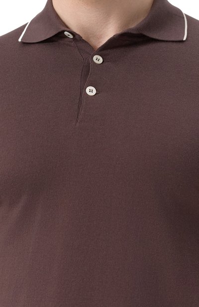 Хлопковое поло BRUNELLO CUCINELLI, арт. M29805205, фото 5