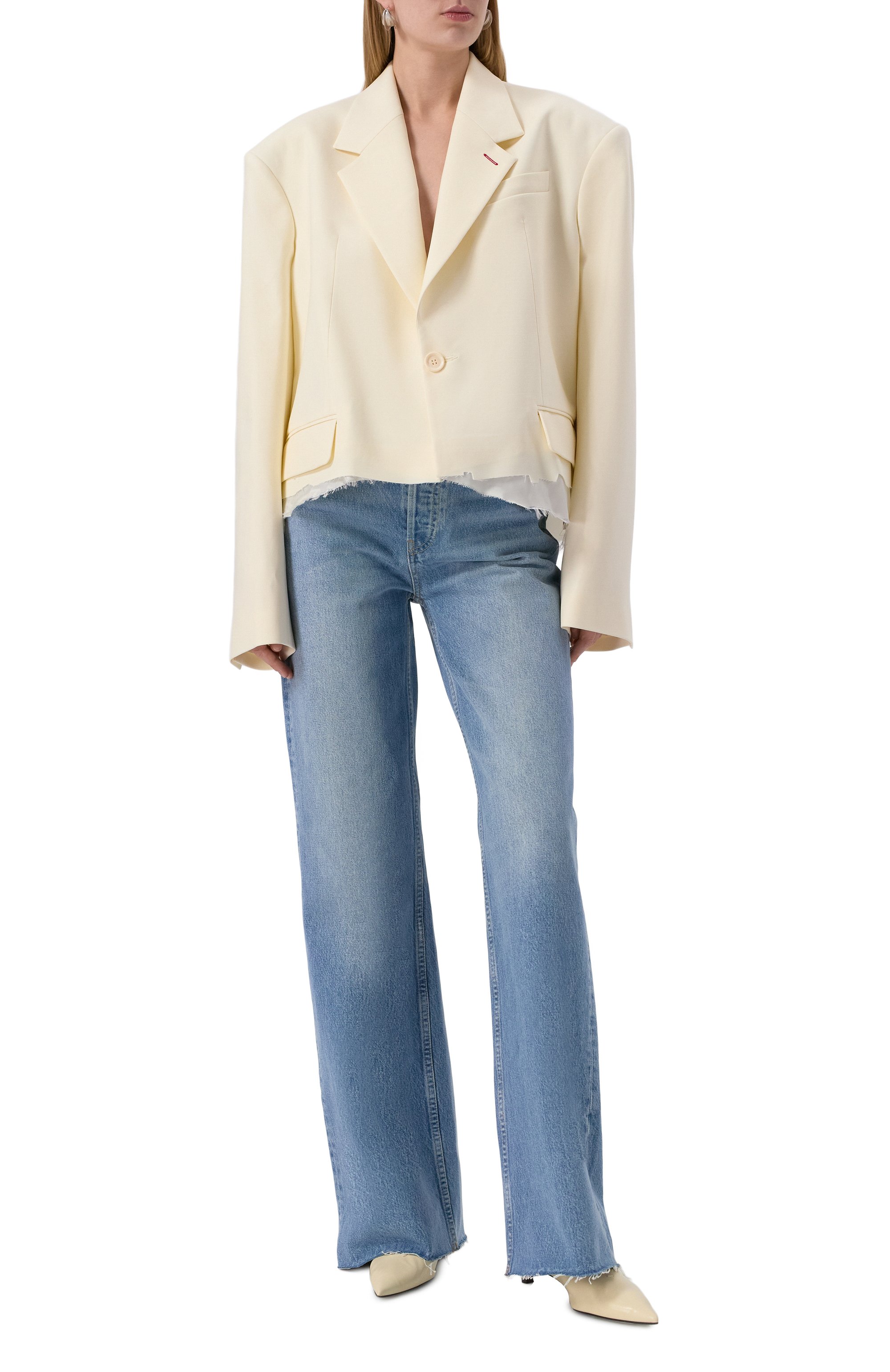 Шерстяной жакет PERVERT кремового цвета по цене 80000 руб., арт. PE24/JA05/52-08, фото 2 Шерстяной жакет PERVERT, арт. PE24/JA05/52-08, фото 2