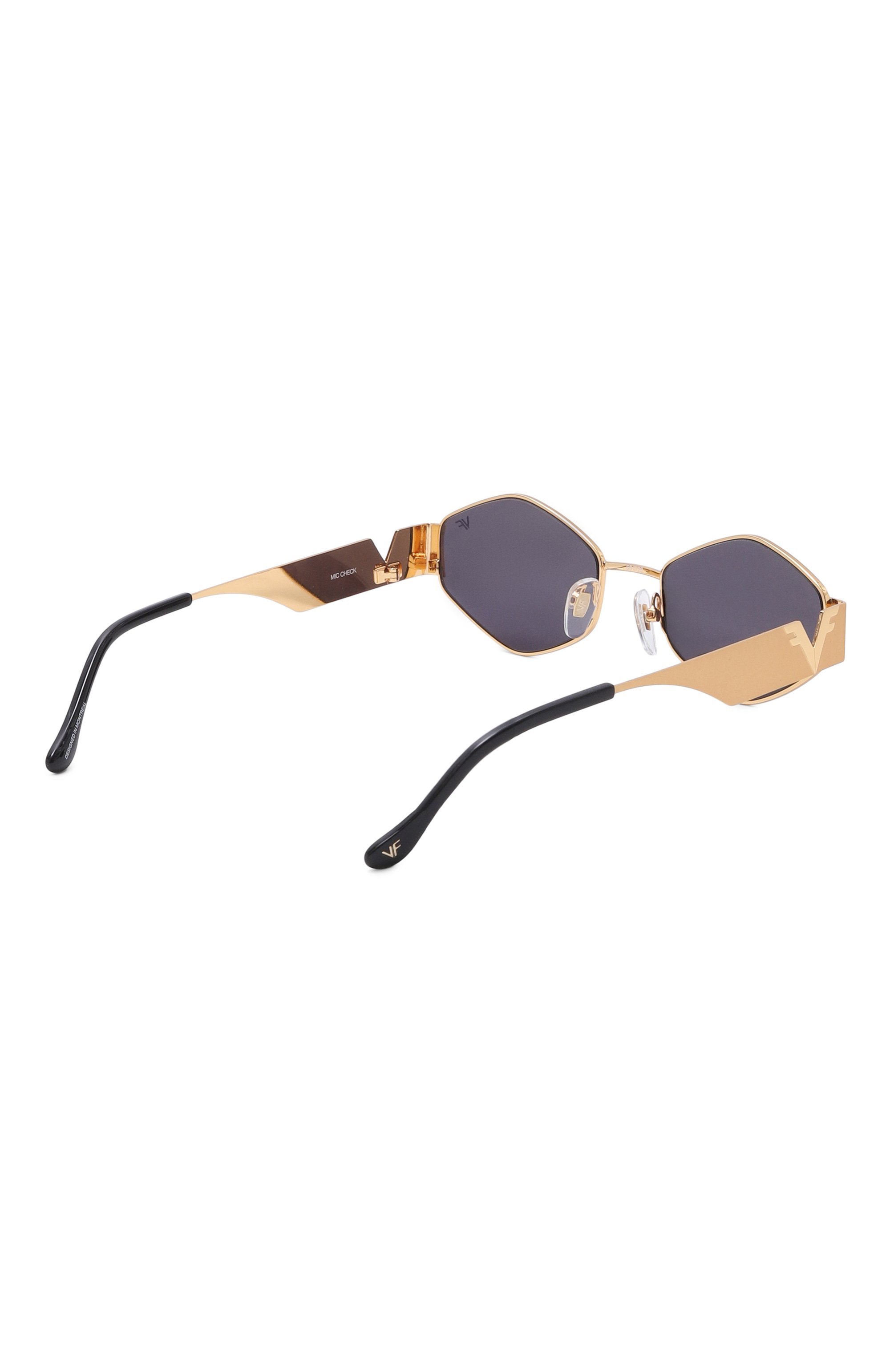 Солнцезащитные очки VINTAGE FRAMES, арт. CYPHER 2 24KT YELL0W G0LD/BLACK, фото 3
