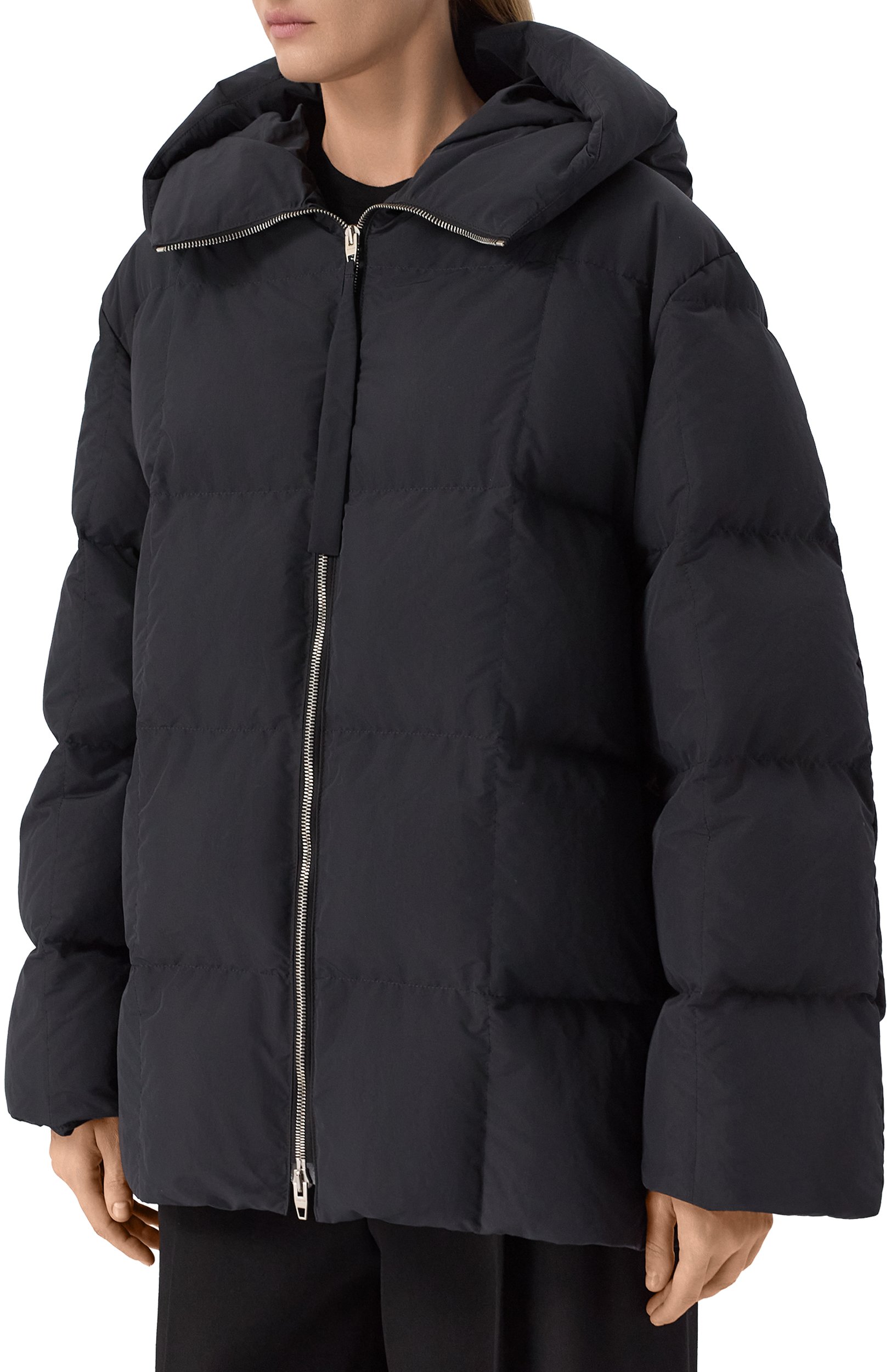 Пуховик JIL SANDER черного цвета по цене 307500 руб., арт. J02AF0142/J74276, фото 3 Пуховик JIL SANDER, арт. J02AF0142/J74276, фото 3