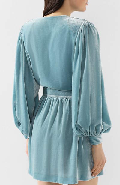 Бархатное платье OFF-WHITE, арт. 0WDB134S195230443100, фото 4