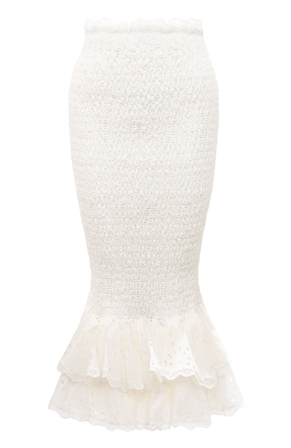 Хлопковая юбка CHARO RUIZ IBIZA белого цвета по цене 65100 руб., арт. 233404, фото 1 Хлопковая юбка CHARO RUIZ IBIZA, арт. 233404, фото 1