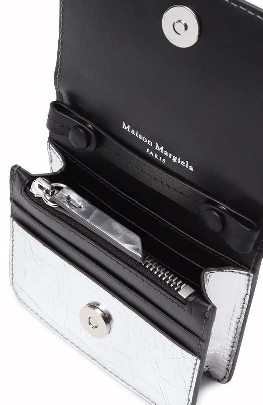 Кожаный кошелек Maison Margiela SA3UI0019/P5016 Серебряный  SA3UI0019/P5016 Фото 3