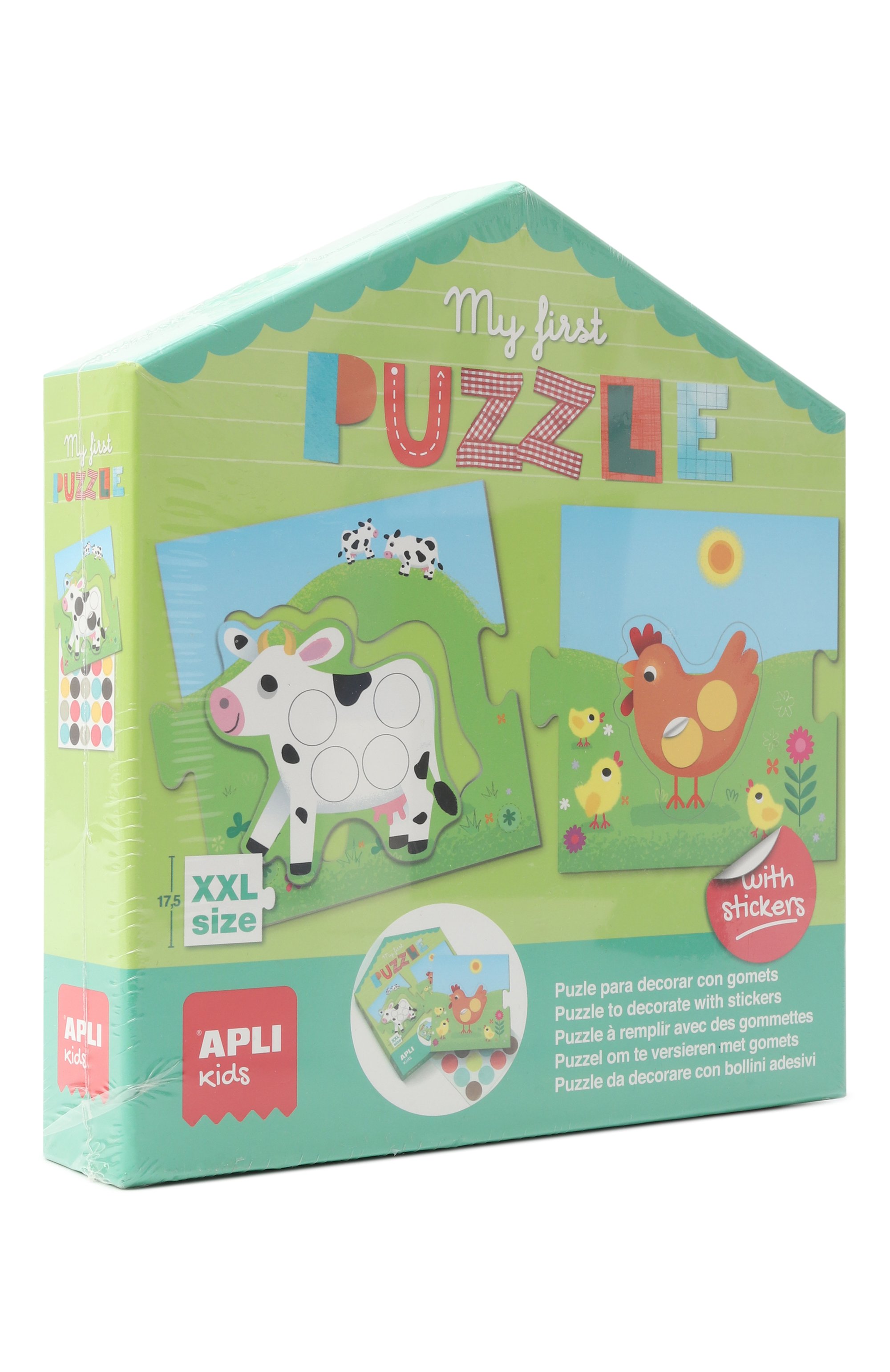 Пазлы с наклейками мои первые пазлы APLI KIDS, арт. 17656, фото 1