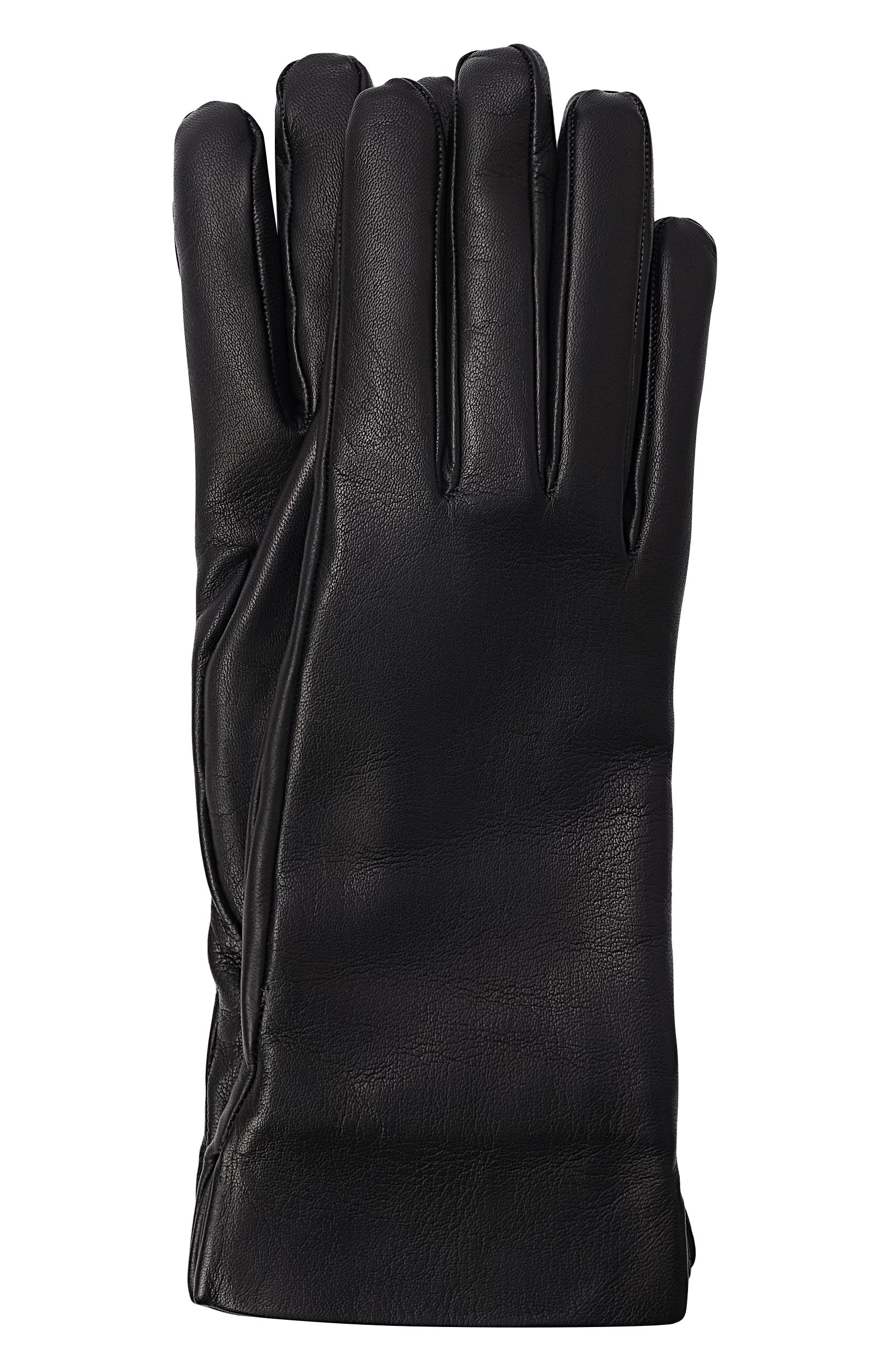 Кожаные перчатки ANN DEMEULEMEESTER черного цвета по цене 64350 руб., арт. B0014382/LT120, фото 1 Кожаные перчатки ANN DEMEULEMEESTER, арт. B0014382/LT120, фото 1