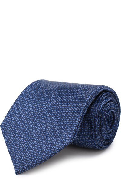 Мужской шелковый галстук с узором CORNELIANI, арт. 81U302-8120369/00