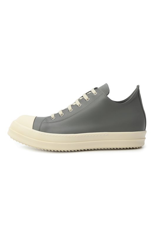 Кожаные кеды Concordians Rick Owens RU02E1891/LC0 Серый  RU02E1891/LC0 Фото 4