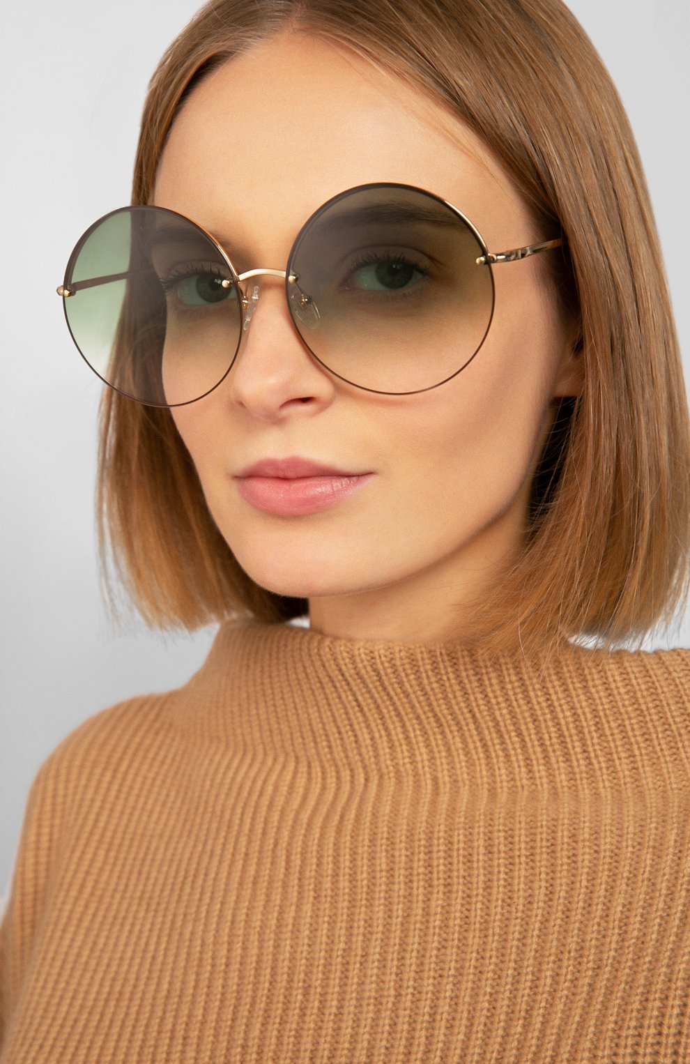 Солнцезащитные очки MATTHEW WILLIAMSON зеленого цвета по цене 19950 руб., арт. MW242C2 SUN, фото 2 Солнцезащитные очки MATTHEW WILLIAMSON, арт. MW242C2 SUN, фото 2