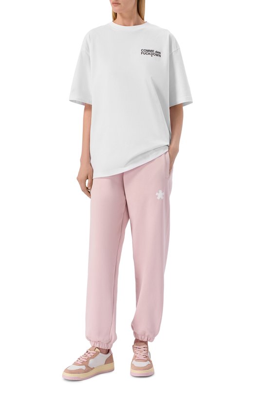 Хлопковая футболка Comme des Fuckdown CFABW01665 Белый  CFABW01665 Фото 2