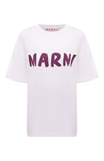 Женская хлопковая футболка MARNI, арт. THJET49EPH/USCS11