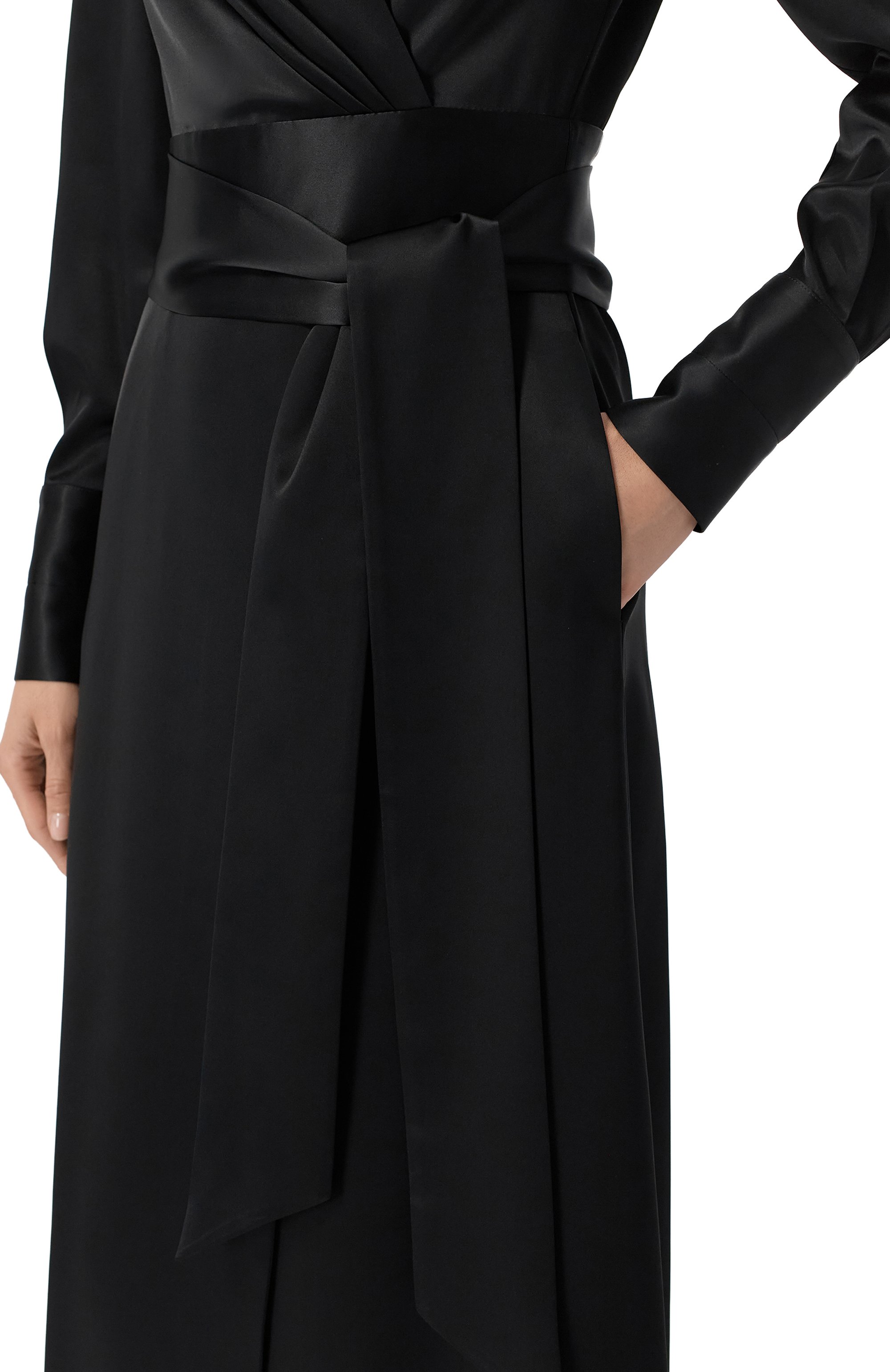 Атласное платье KITON, арт. D60302K04S4607, фото 5