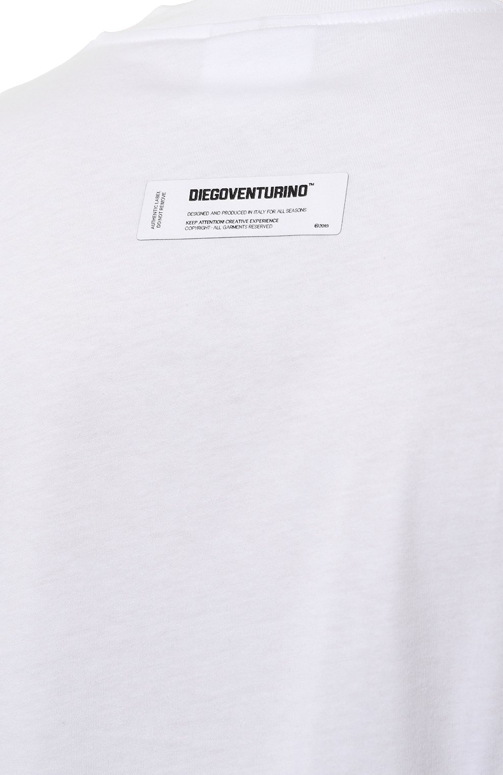 Хлопковая футболка DIEGO VENTURINO, арт. D3W4DVTS0ZHF, фото 5