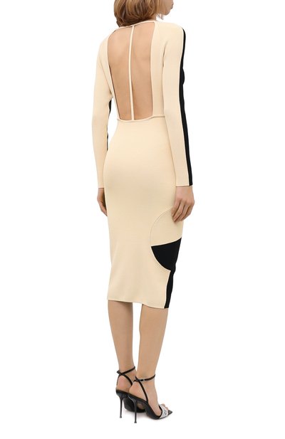 Платье из вискозы OFF-WHITE, арт. 0WHI041F20KNI0011061, фото 4