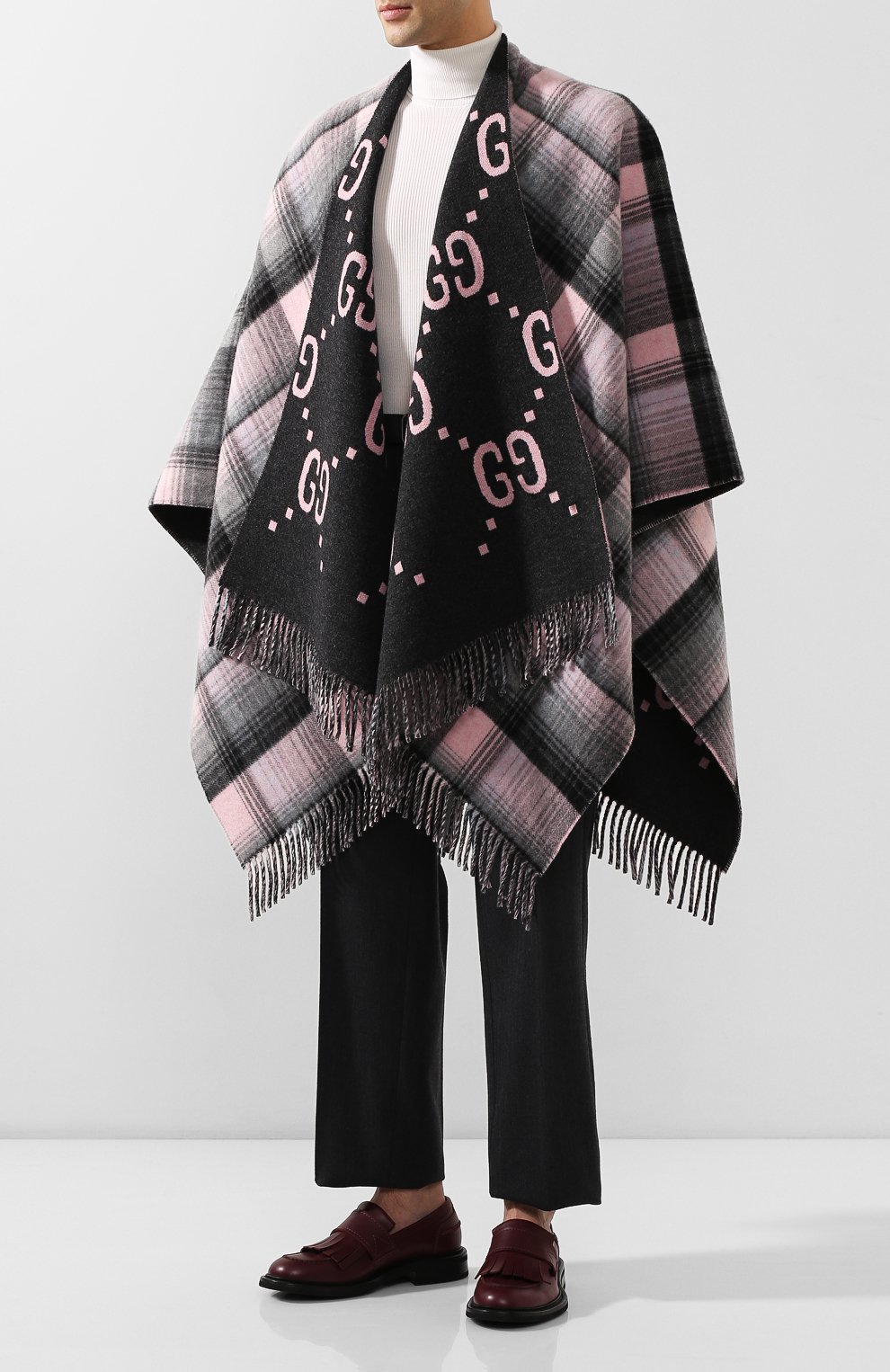 Шерстяное пончо GUCCI, арт. 553118/3G200, фото 3