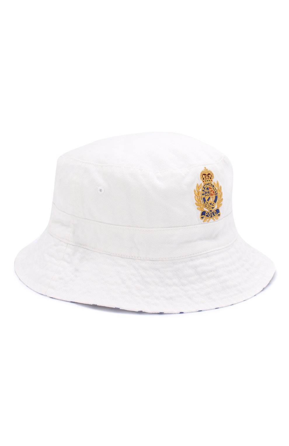Двусторонняя панама из хлопка POLO RALPH LAUREN белого цвета по цене 5995 руб., арт. 710741814, фото 1 Двусторонняя панама из хлопка POLO RALPH LAUREN, арт. 710741814, фото 1