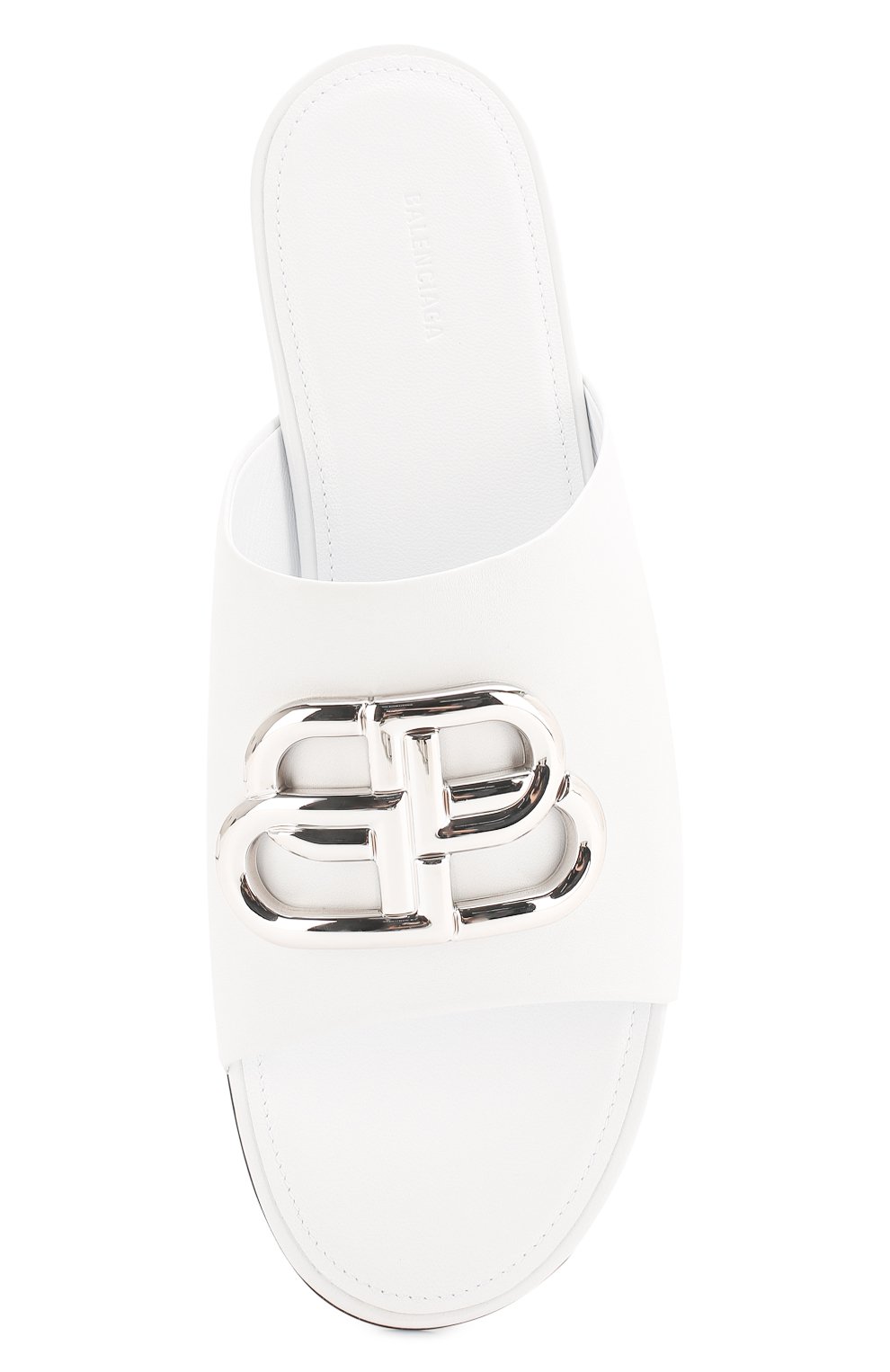 Кожаные шлепанцы oval BALENCIAGA, арт. 604061/WA8F8, фото 5