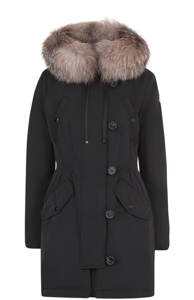 Женская приталенная пуховая парка с меховой отделкой MONCLER, арт. C2-093-49868-25-57136