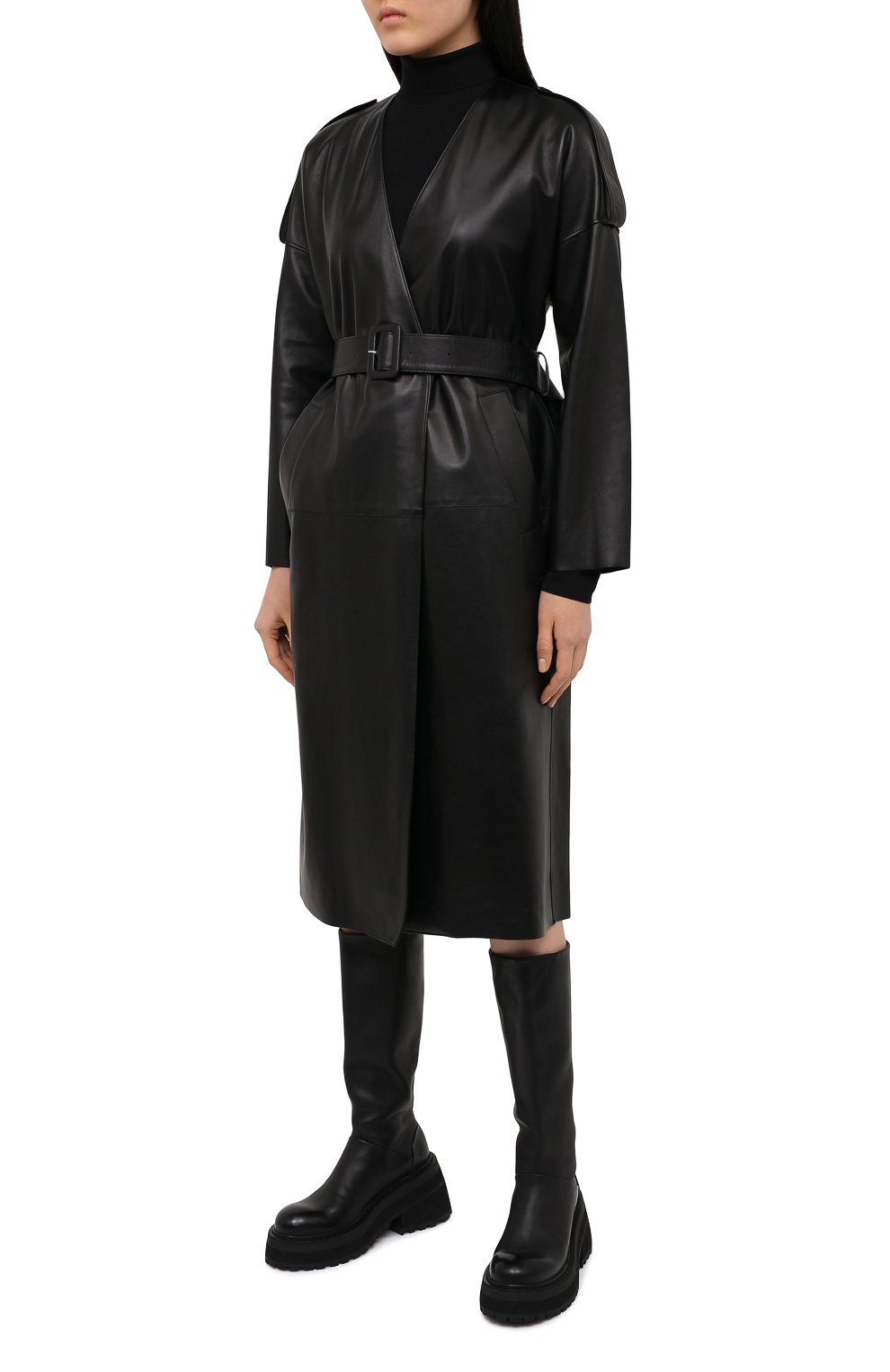 Кожаное пальто INES&MARECHAL, арт. GLAM0UR CUIR, фото 3