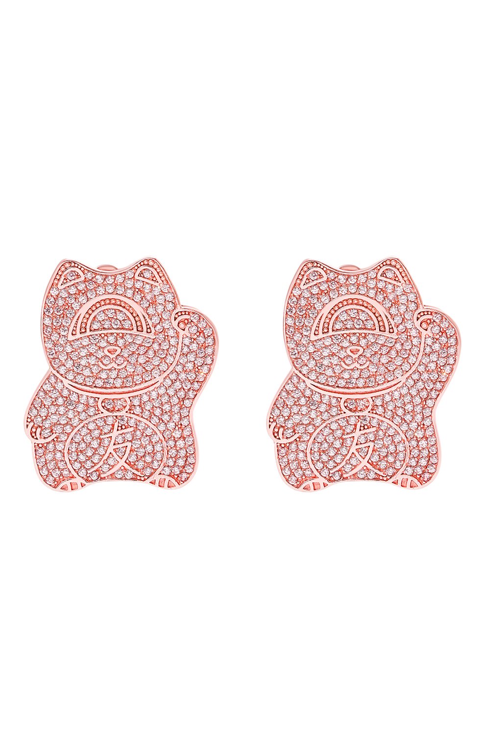 Клипсы SASHAVERSE светло-розового цвета по цене 34830 руб., арт. Earrings4/DFF, фото 1 Клипсы SASHAVERSE, арт. Earrings4/DFF, фото 1