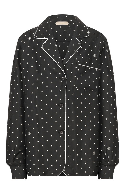 Атласная блузка Elie Saab SH145PR26/TL002 Чёрный SH145PR26/TL002