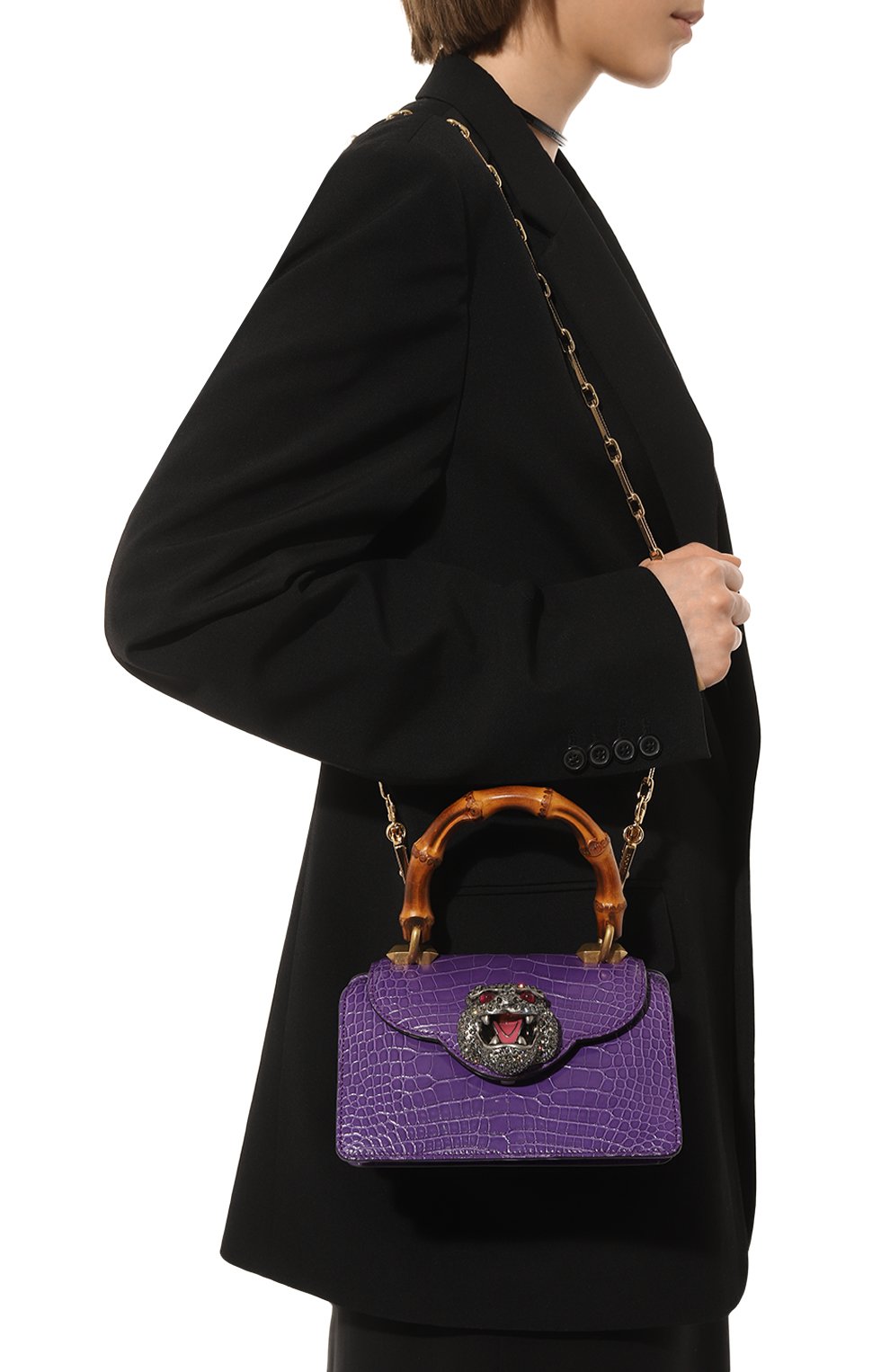 Сумка thiara из кожи аллигатора GUCCI, арт. 488667 EV4AR, фото 2