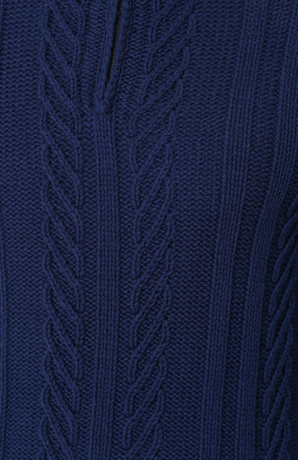 Кашемировый свитер фактурной вязки с воротником на молнии LORO PIANA, арт. FAG4442, фото 5