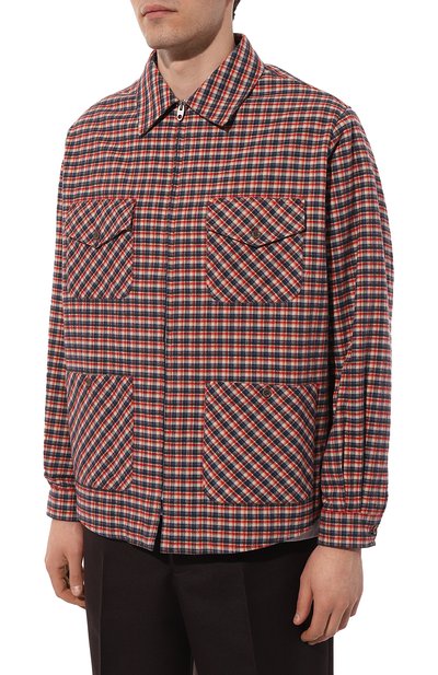 Хлопковая куртка-рубашка GUCCI, арт. 660434 ZAHBZ, фото 3