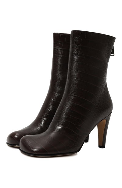 Кожаные ботильоны bloc BOTTEGA VENETA, арт. 667216/V1000, фото 1