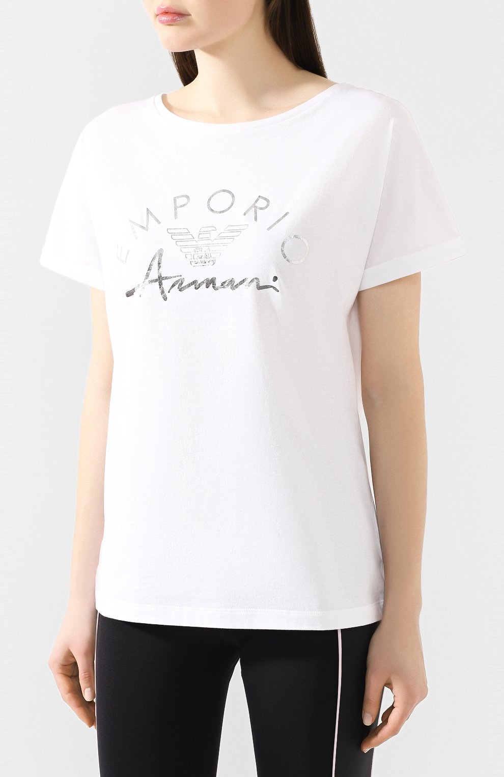 Футболка EMPORIO ARMANI белого цвета по цене 8995 руб., арт. 164340/0P291, фото 3 Футболка EMPORIO ARMANI, арт. 164340/0P291, фото 3