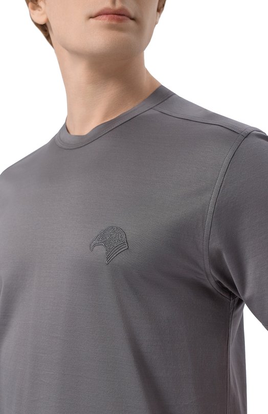 Хлопковая футболка Stefano Ricci MNH6105150/TE0001 Серый  MNH6105150/TE0001 Фото 5