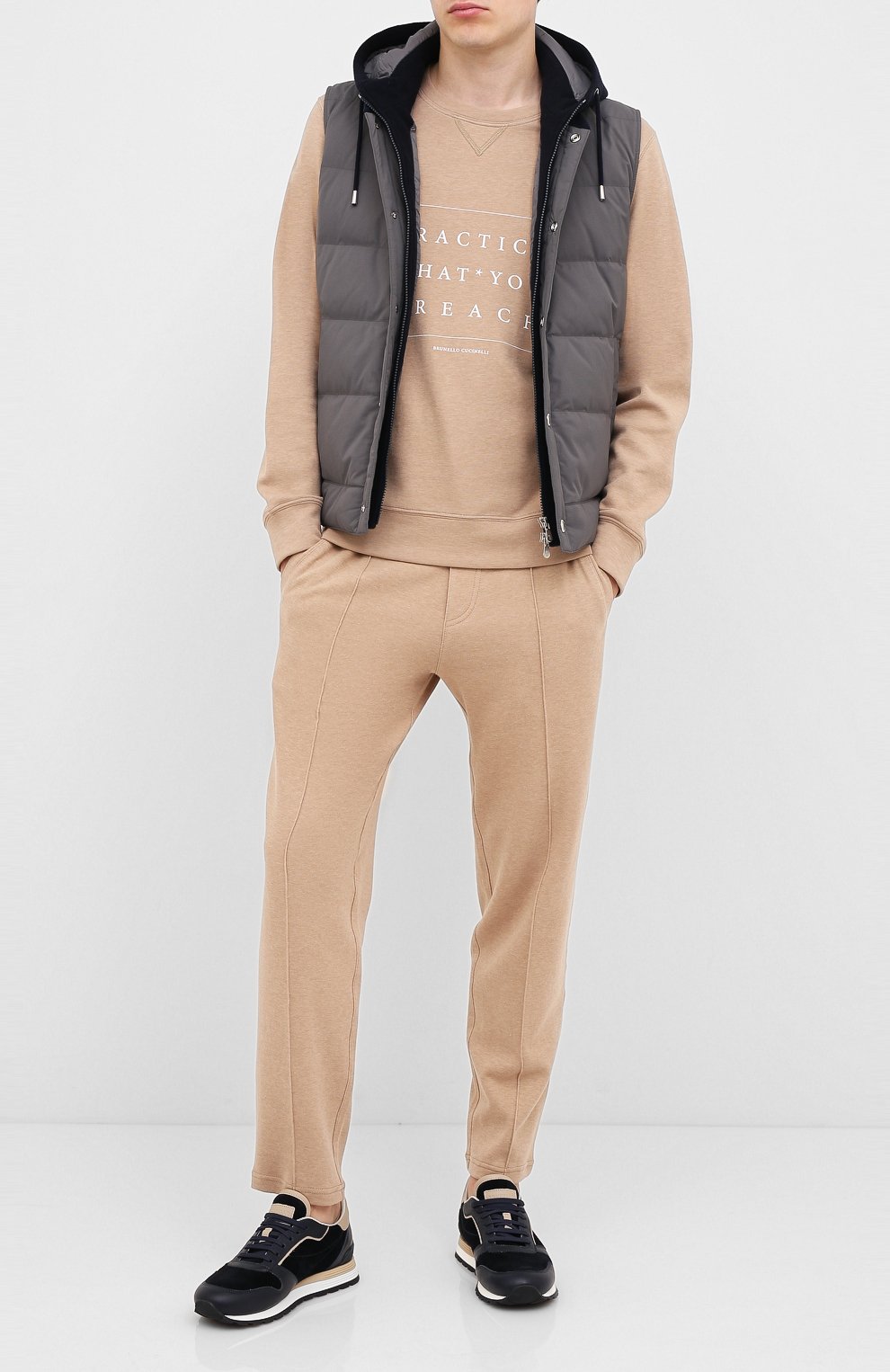 Хлопковый свитшот BRUNELLO CUCINELLI, арт. M0T353561, фото 2