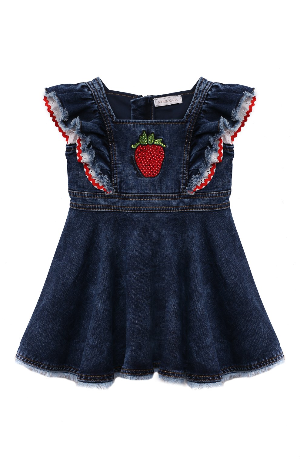 Платье MONNALISA синего цвета по цене 19450 руб., арт. 197924R9, фото 1 Платье MONNALISA, арт. 197924R9, фото 1