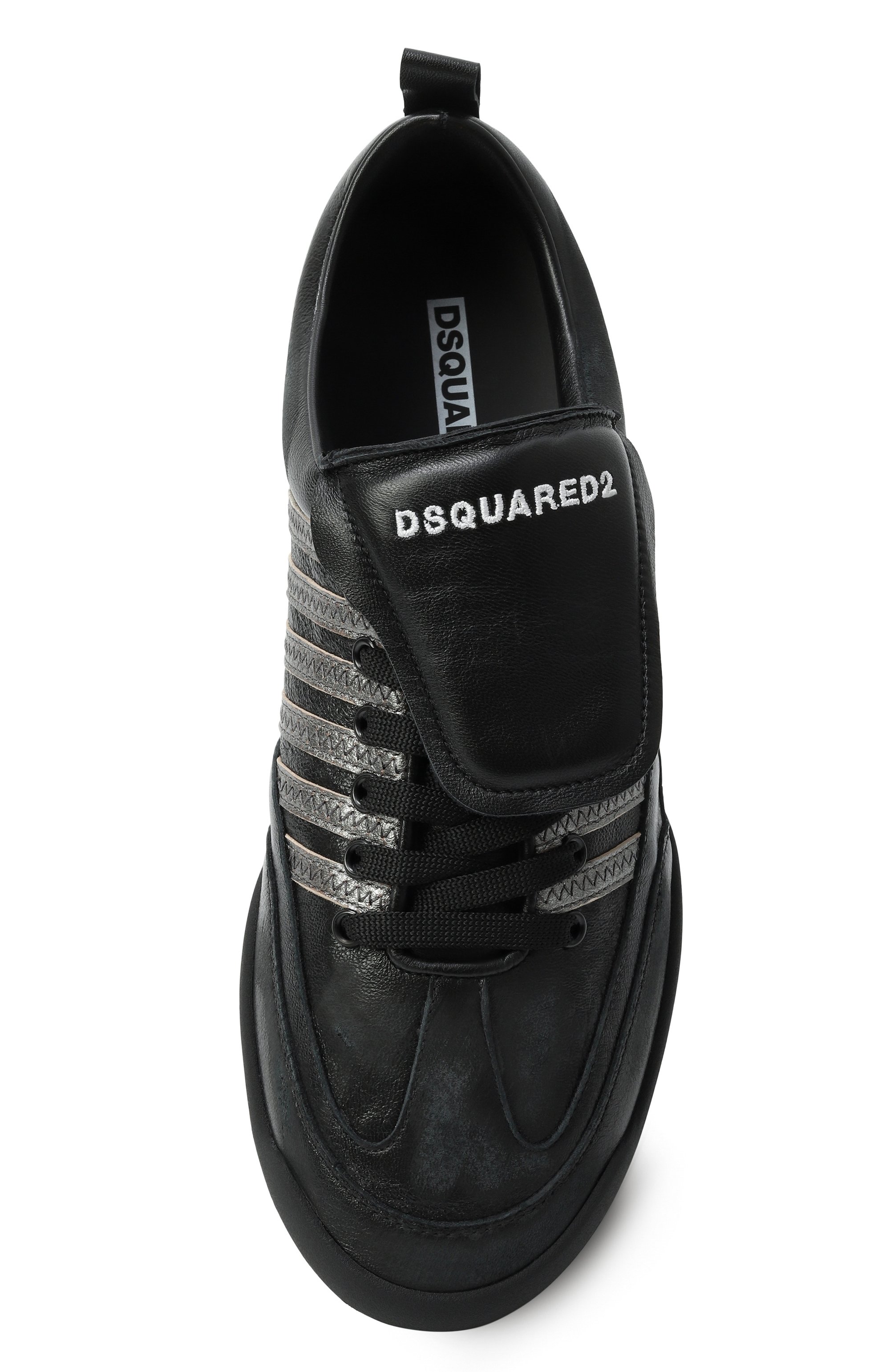 Кожаные кроссовки soccer DSQUARED2, арт. SNM0433, фото 6