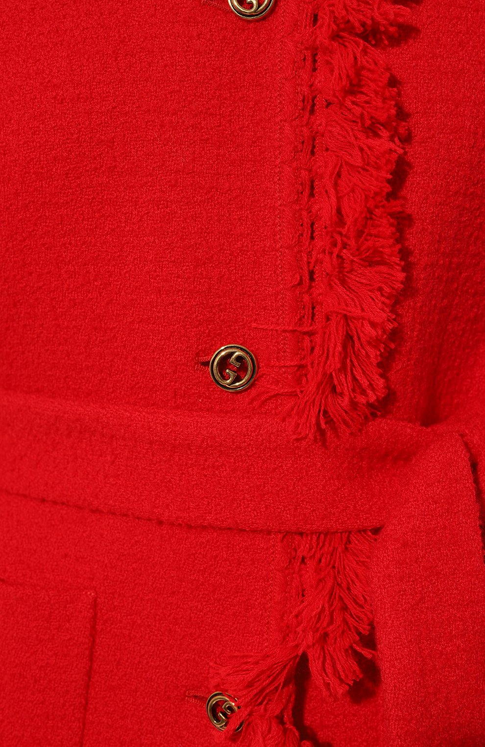 Шерстяной жакет GUCCI красного цвета по цене 331000 руб., арт. 643296 ZAF5V, фото 5 Шерстяной жакет GUCCI, арт. 643296 ZAF5V, фото 5