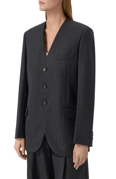 Шерстяной жакет JIL SANDER темно-синего цвета по цене 393000 руб., арт. J02BN0261/J40334, фото 3 Шерстяной жакет JIL SANDER, арт. J02BN0261/J40334, фото 3