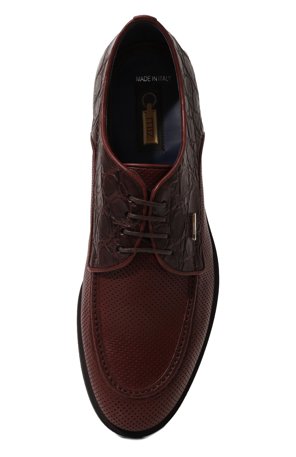 Дерби из кожи каймана ZILLI, арт. ZMA11/002_1, фото 6