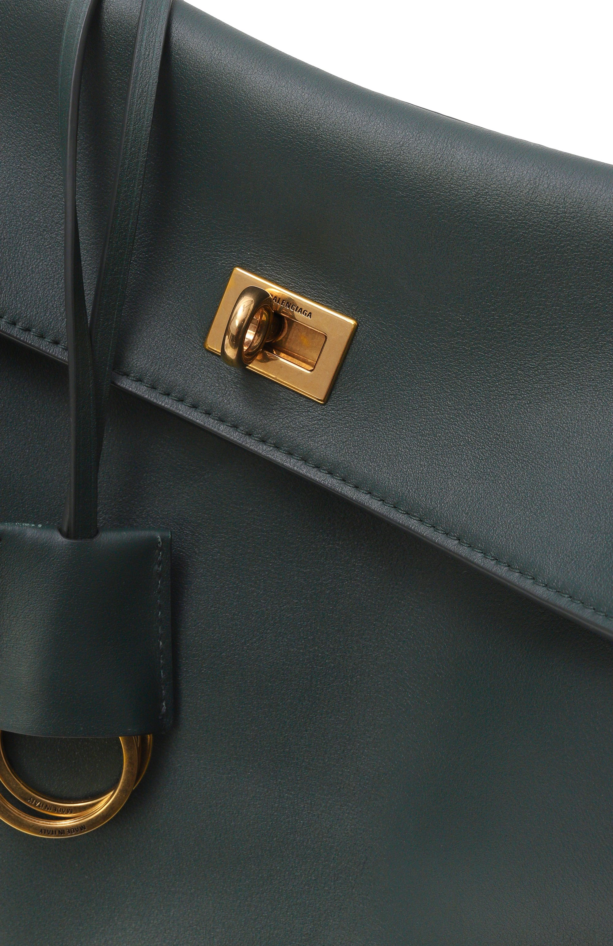 Сумка rodeo medium BALENCIAGA темно-зеленого цвета по цене 599500 руб., арт. 789772/2AA4V, фото 6 Сумка rodeo medium BALENCIAGA, арт. 789772/2AA4V, фото 6