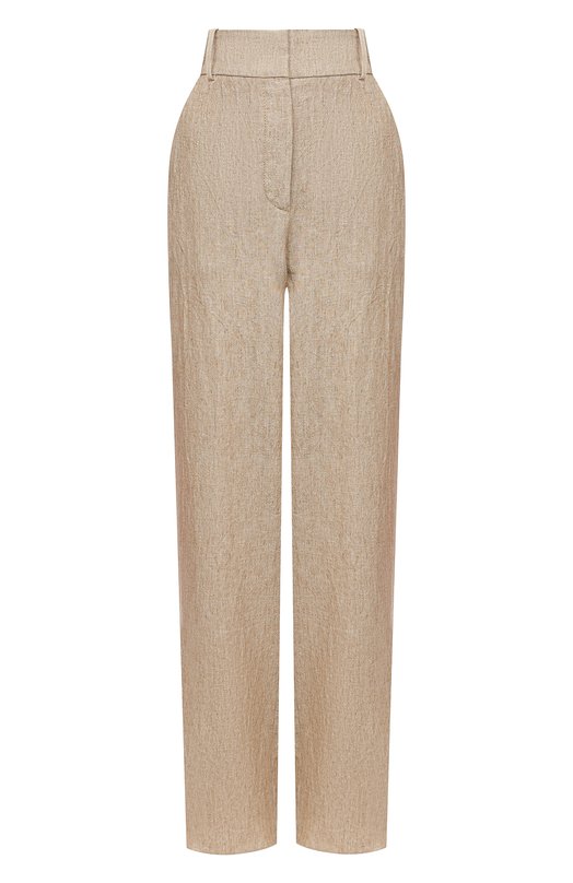 Льняные брюки Giorgio Armani 1WHPP0JF/T022Q Бежевый 1WHPP0JF/T022Q