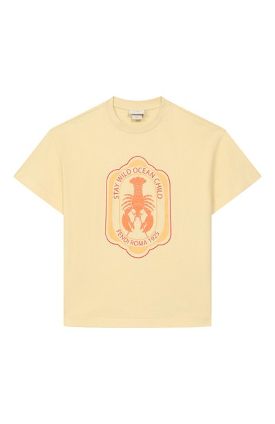 Хлопковая футболка FENDI, арт. JMI515/7AJ_001