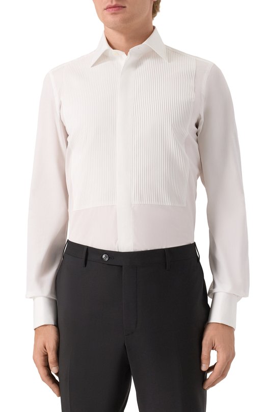 Хлопковая сорочка Finamore 1925 TUXED0/C0147B Белый  TUXED0/C0147B Фото 3