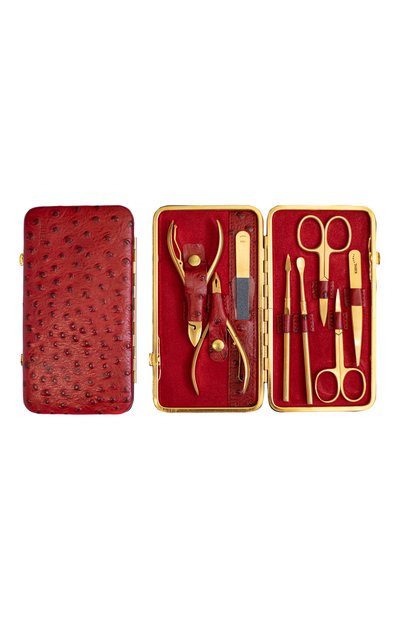 Маникюрный набор KIEHL SOLINGEN, арт. 9538/22G Special Gold STRUZZINO RED, фото 1