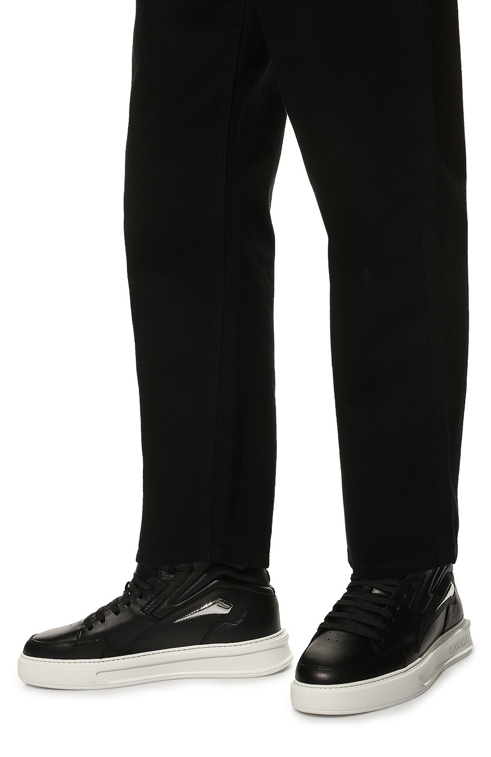 Кожаные кеды ROBERTO CAVALLI, арт. PRS014/PZA57, фото 3