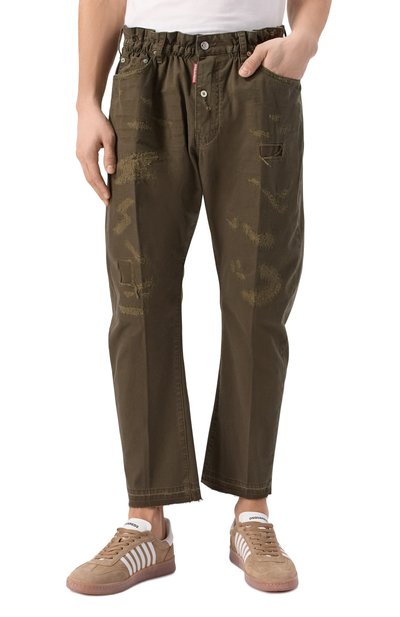 Джинсы big brother DSQUARED2 хаки цвета по цене 79950 руб., арт. S74LB1679/S41794, фото 3 Джинсы big brother DSQUARED2, арт. S74LB1679/S41794, фото 3