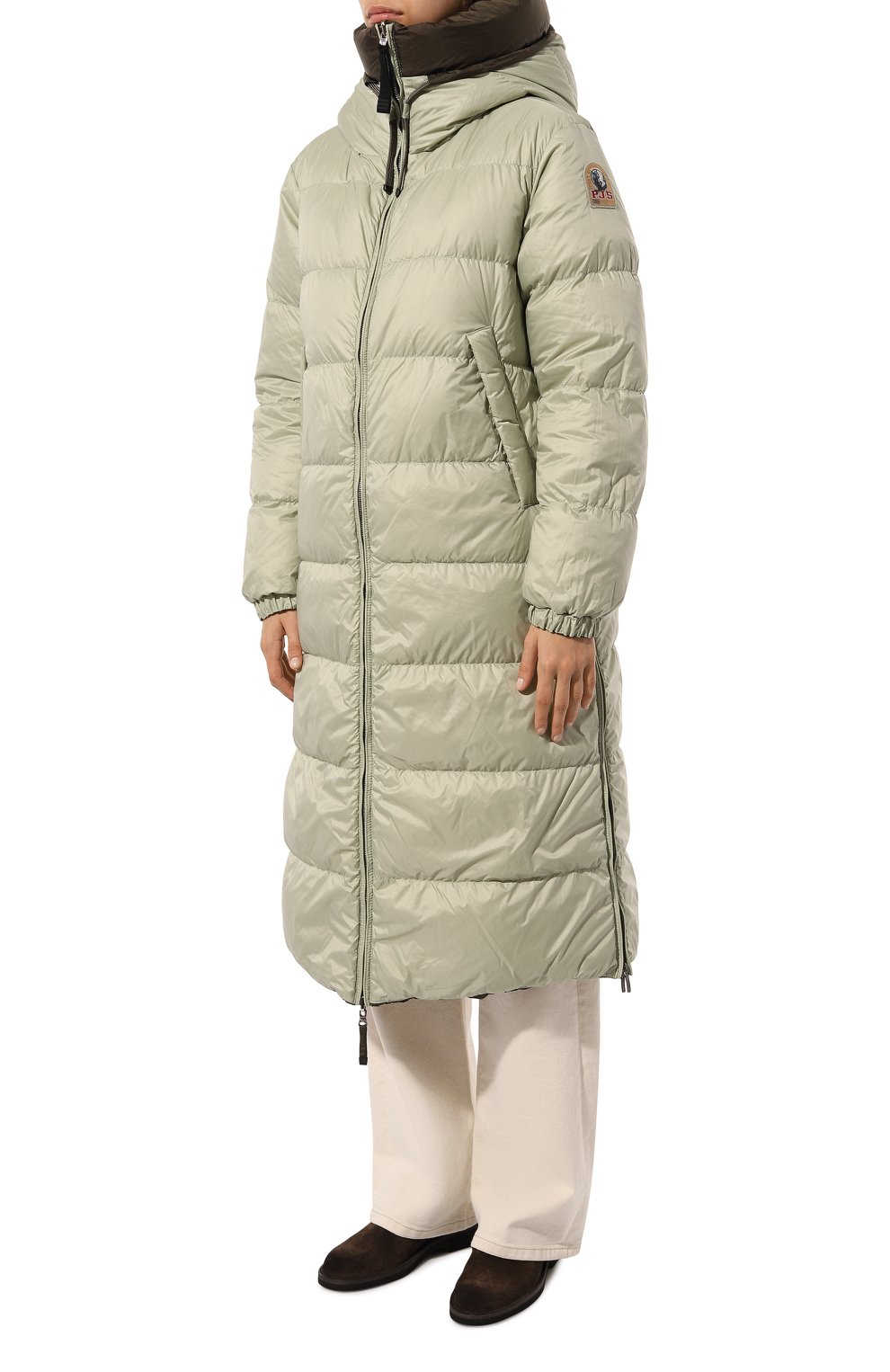 Двусторонний пуховик PARAJUMPERS хаки цвета по цене 87800 руб., арт. PWPUSB33, фото 6 Двусторонний пуховик PARAJUMPERS, арт. PWPUSB33, фото 6