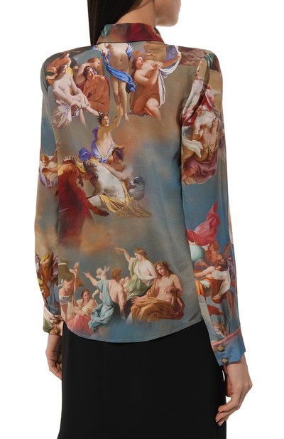 Шелковая блузка BALMAIN, арт. AF0HS050SC24, фото 4