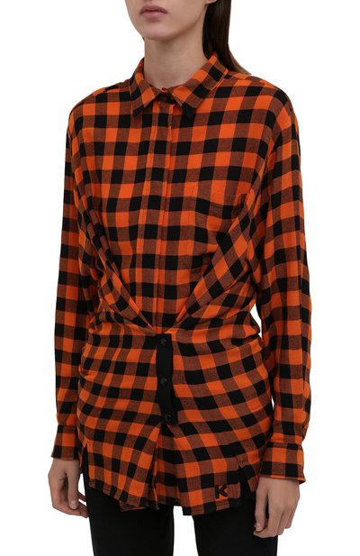 Рубашка из вискозы и шерсти KENZO, арт. FB62CH0455AH, фото 3