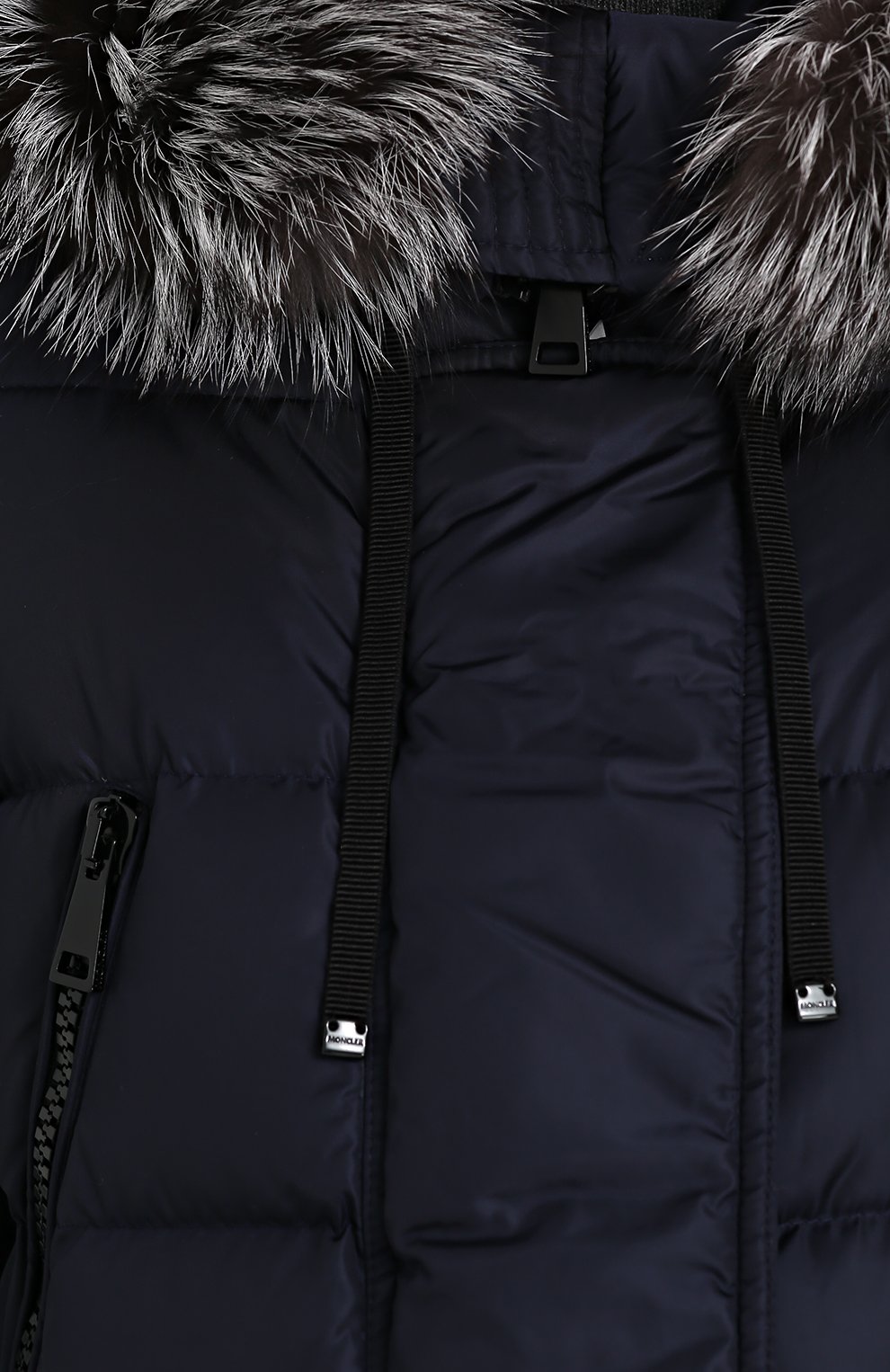 Приталенный стеганый пуховик с меховой отделкой капюшона MONCLER, арт. C2-093-49885-25-54155, фото 5